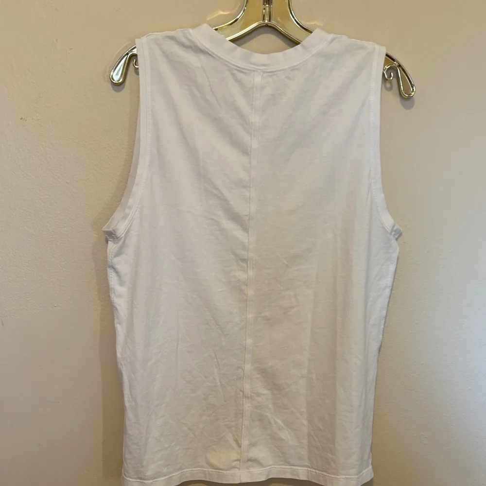 Lululemon Athletica White Muscle Tee - Picture 3 of 6